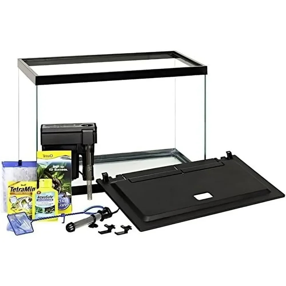 Includes LED Lighting and Decor Fishbowl Aquarium