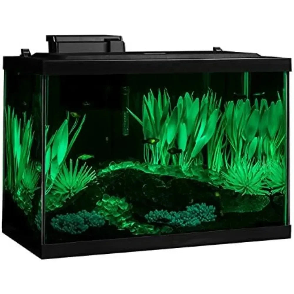 Includes LED Lighting and Decor Fishbowl Aquarium