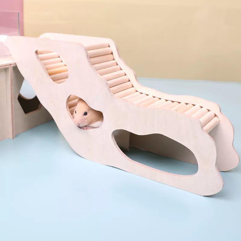 Wooden Hamster Under-ground Hiding Tunnel