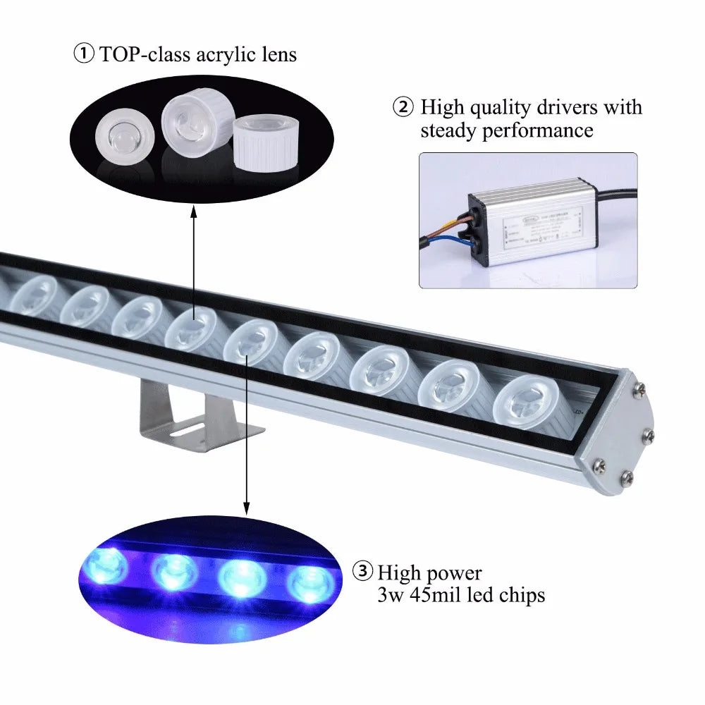 54W LED Aquarium Light Blue