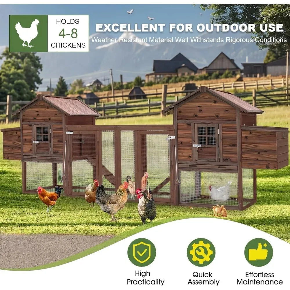 Outdoor Chicken Coop, Waterproof Poultry Cage