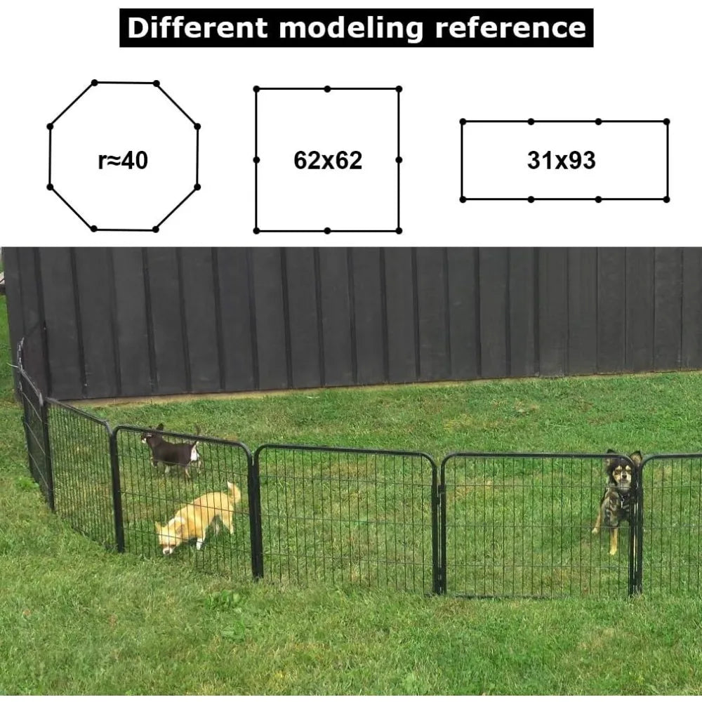 Dog Playpen 8 Panels 40 Inches