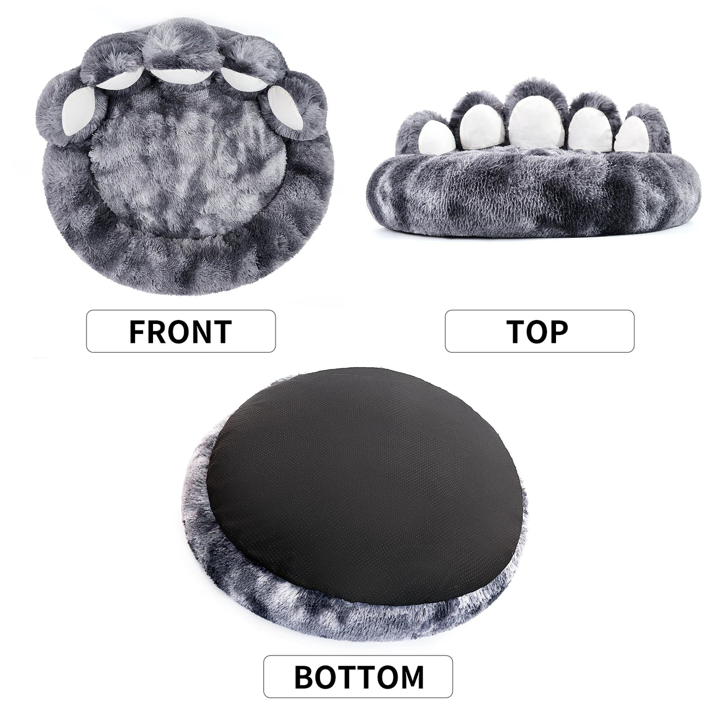 Cozy Paw Shape Warm Dog Bed