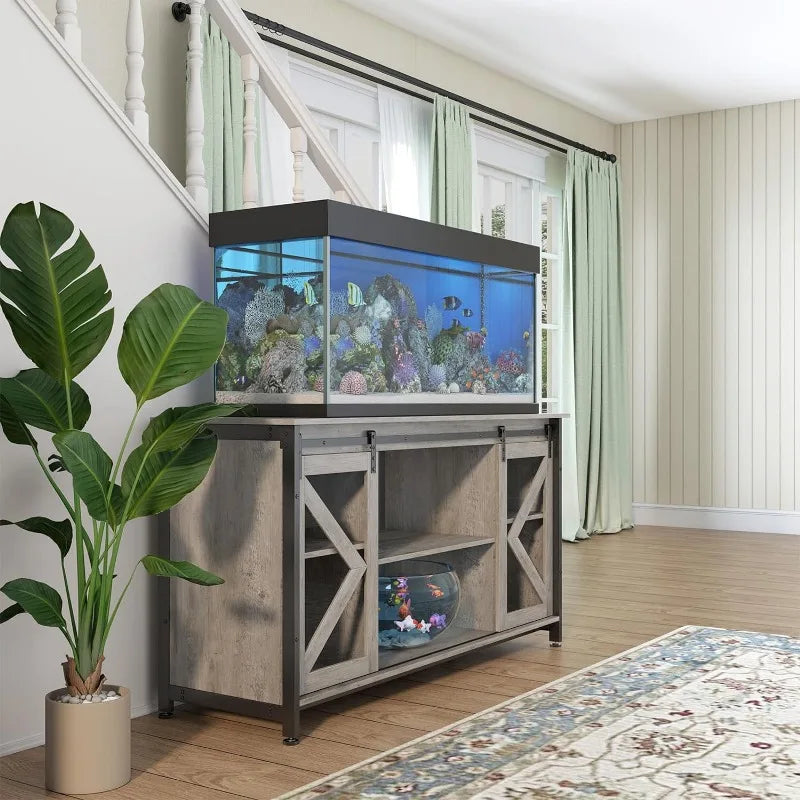 75-90 Gallon Fish Tank Stand with Cabinet