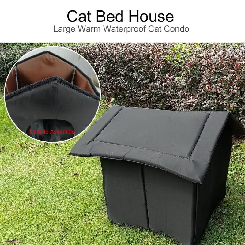 Waterproof Outdoor Pet House, Cat Bed Tent Shelter