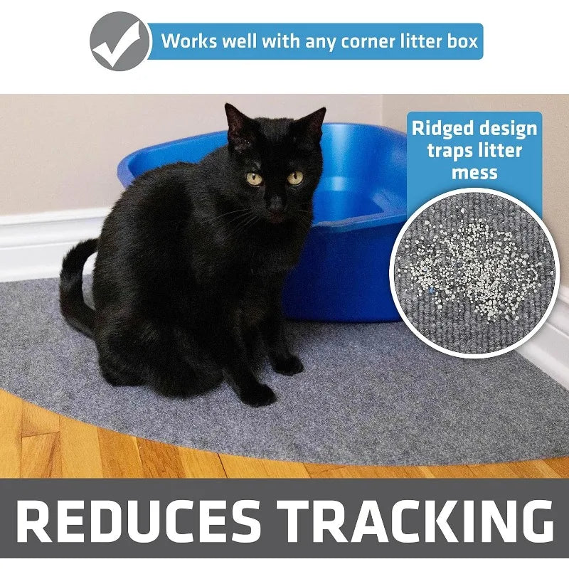 Corner Cat Litter Trapping Mat