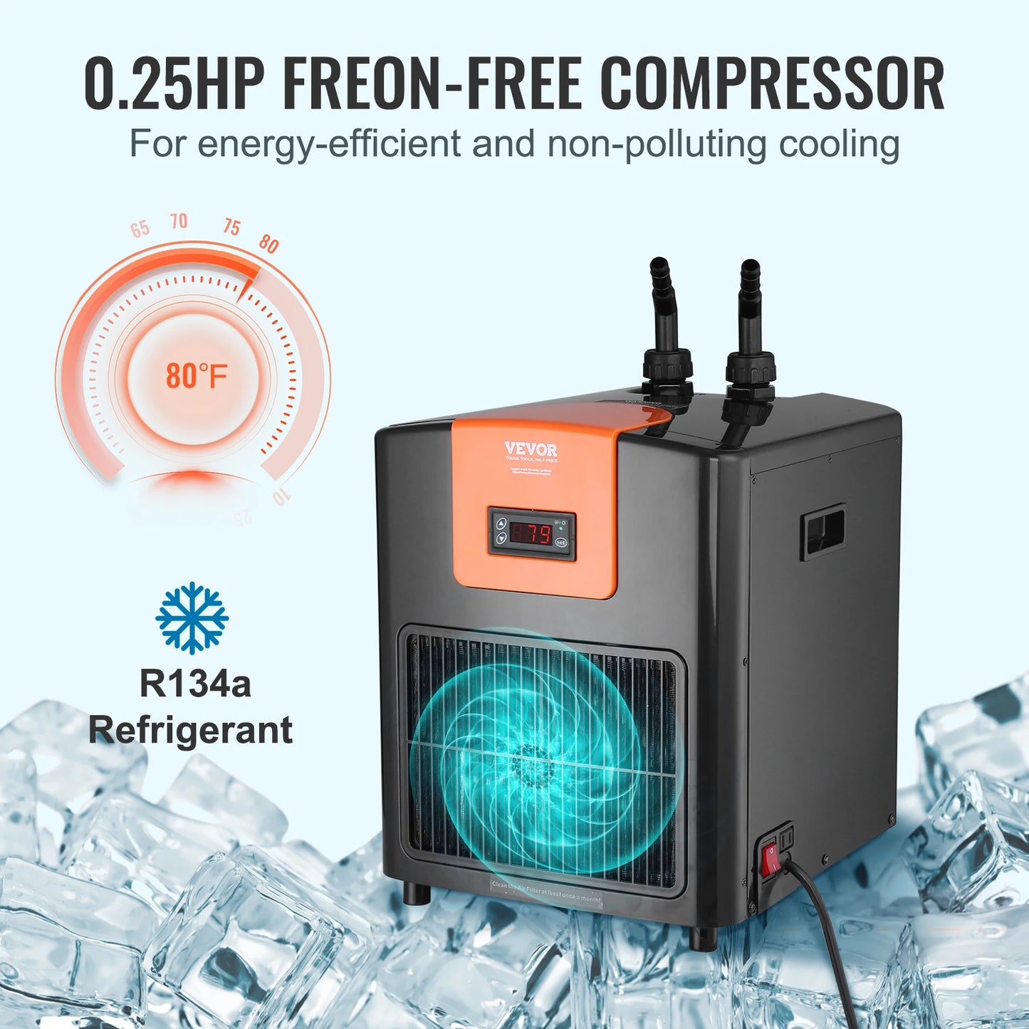 Refrigeration Compressor for Fresh Water Fish Tank