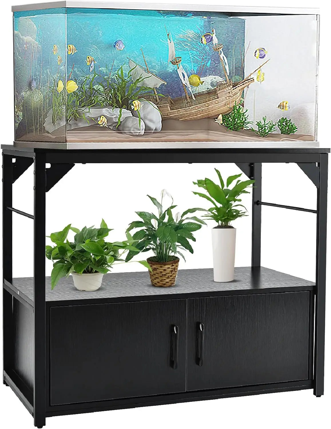 40 Gallon Fish Tank Stand Aquarium With Storage Cabinet Pet Planet Marketplace