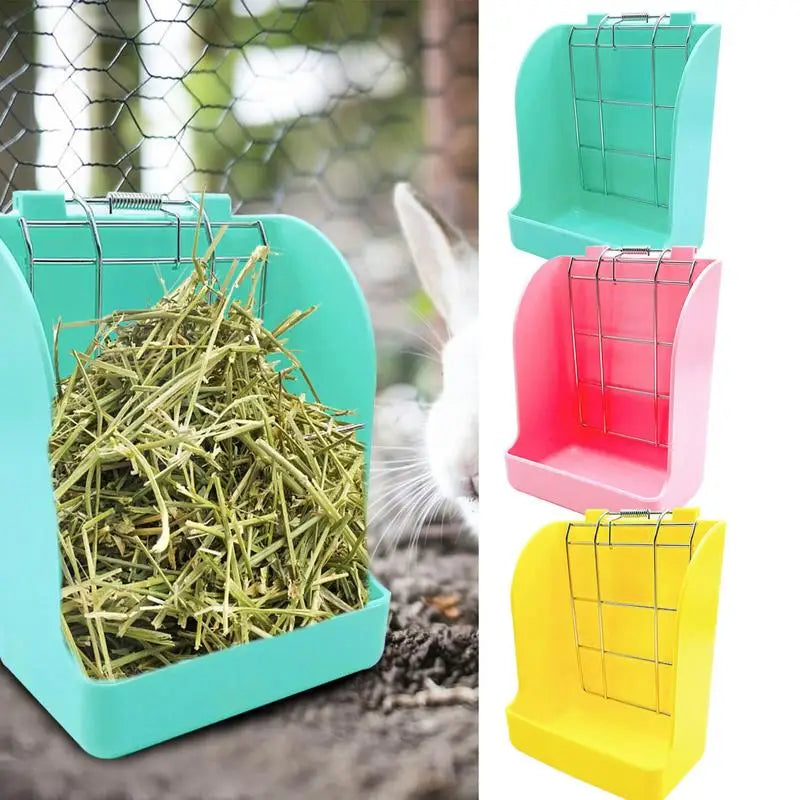 Rabbit Hay Feeder Pet Self-Feeding Dispenser