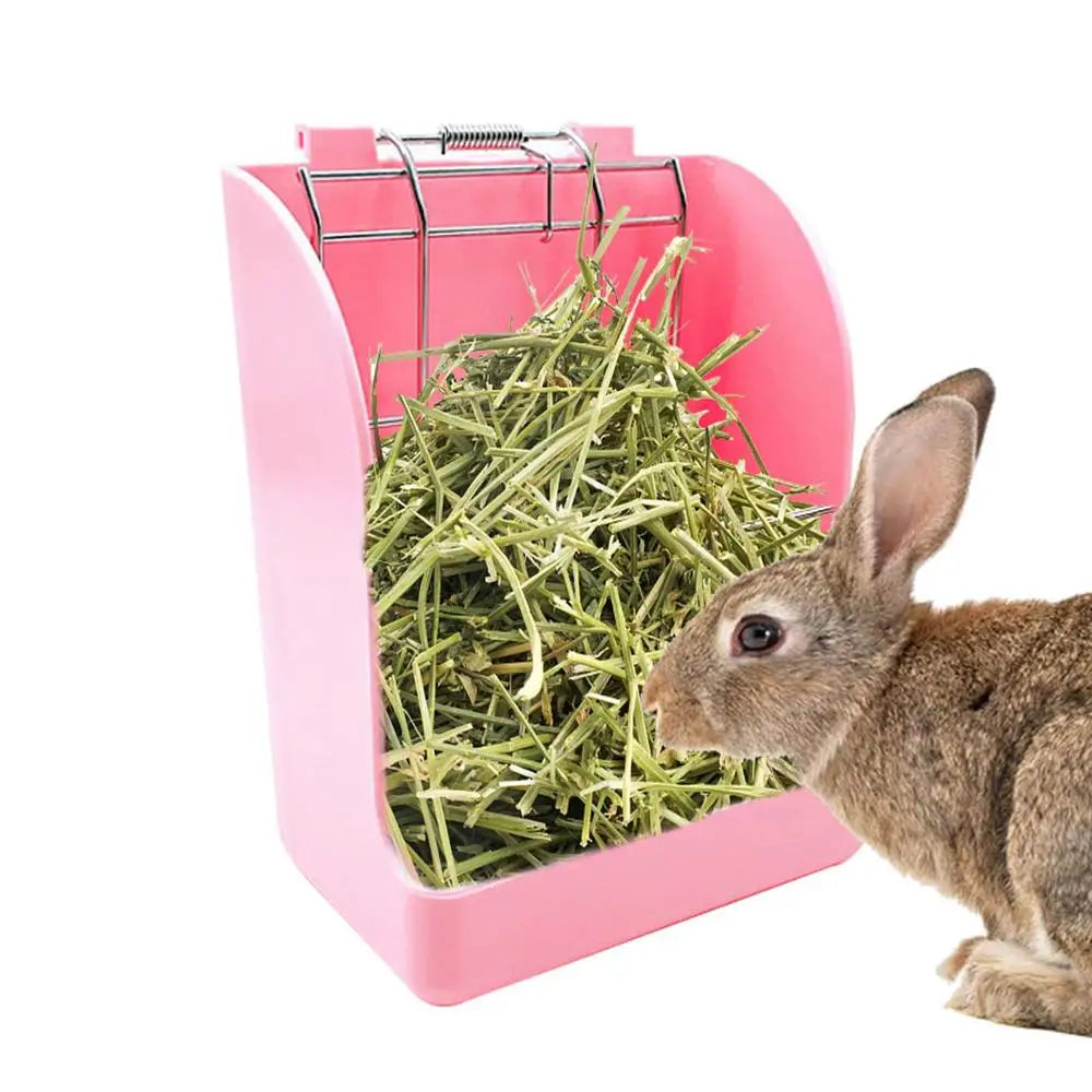 Rabbit Hay Feeder Pet Self-Feeding Dispenser