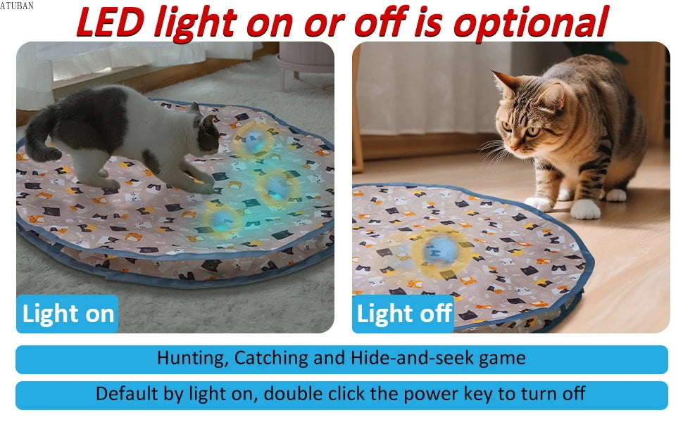 Electric Cat Toy, Hide and Seek Kitten Toy