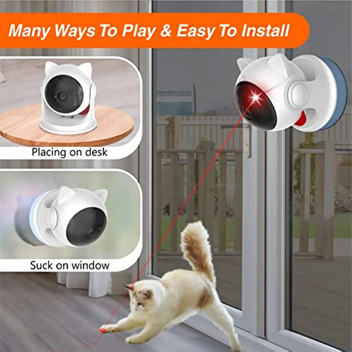 Automatic Cat Laser Toy for Indoor Cats