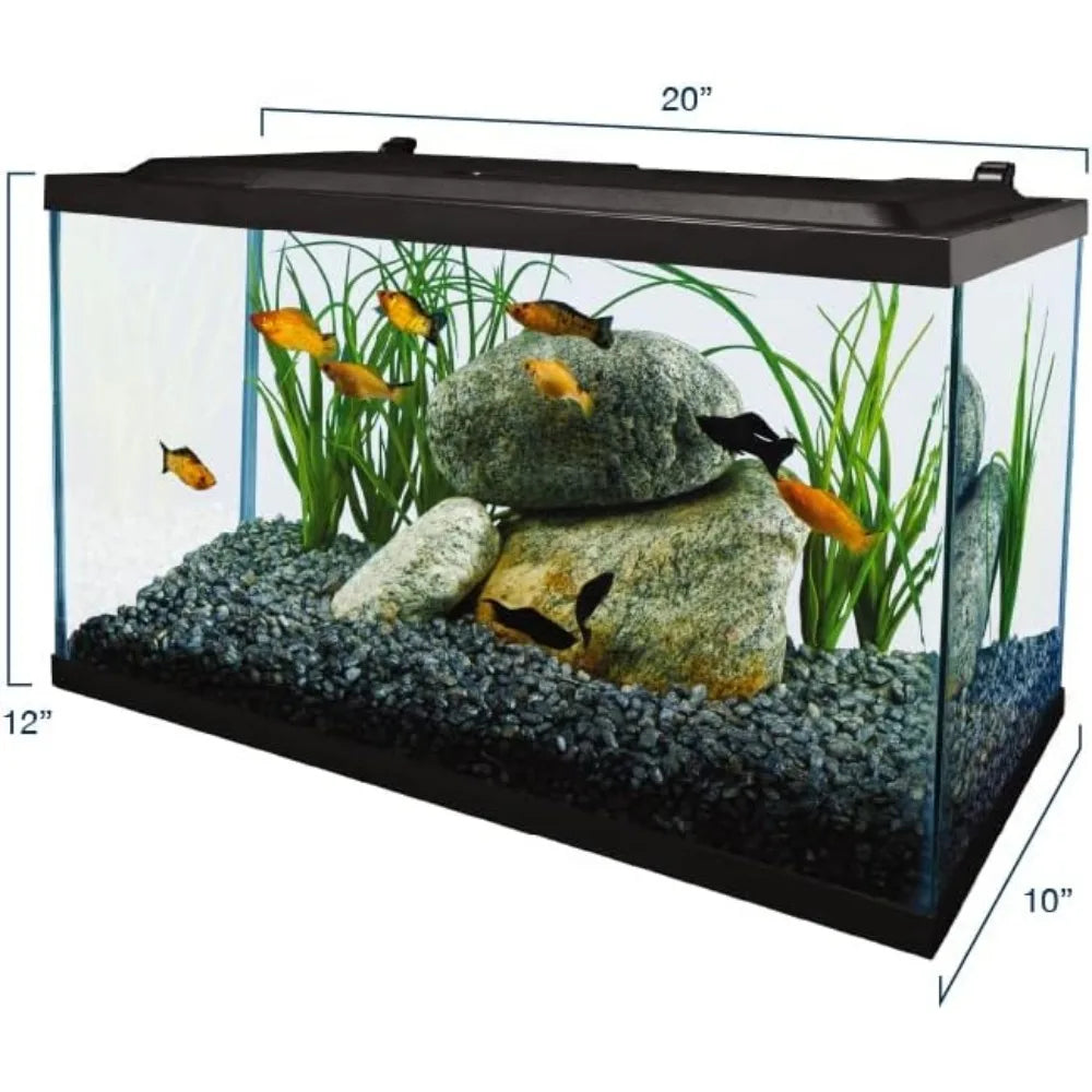 Aquarium Complete LED Lighting Fishbowl,10 Gallons