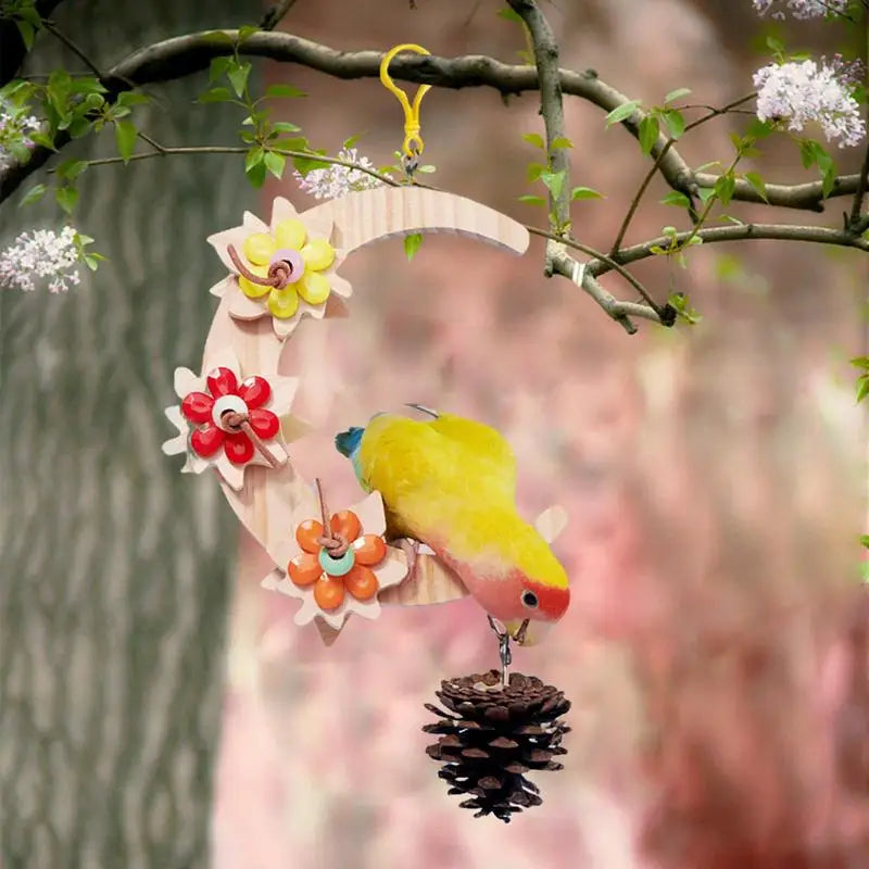 Parakeet Wooden Swing