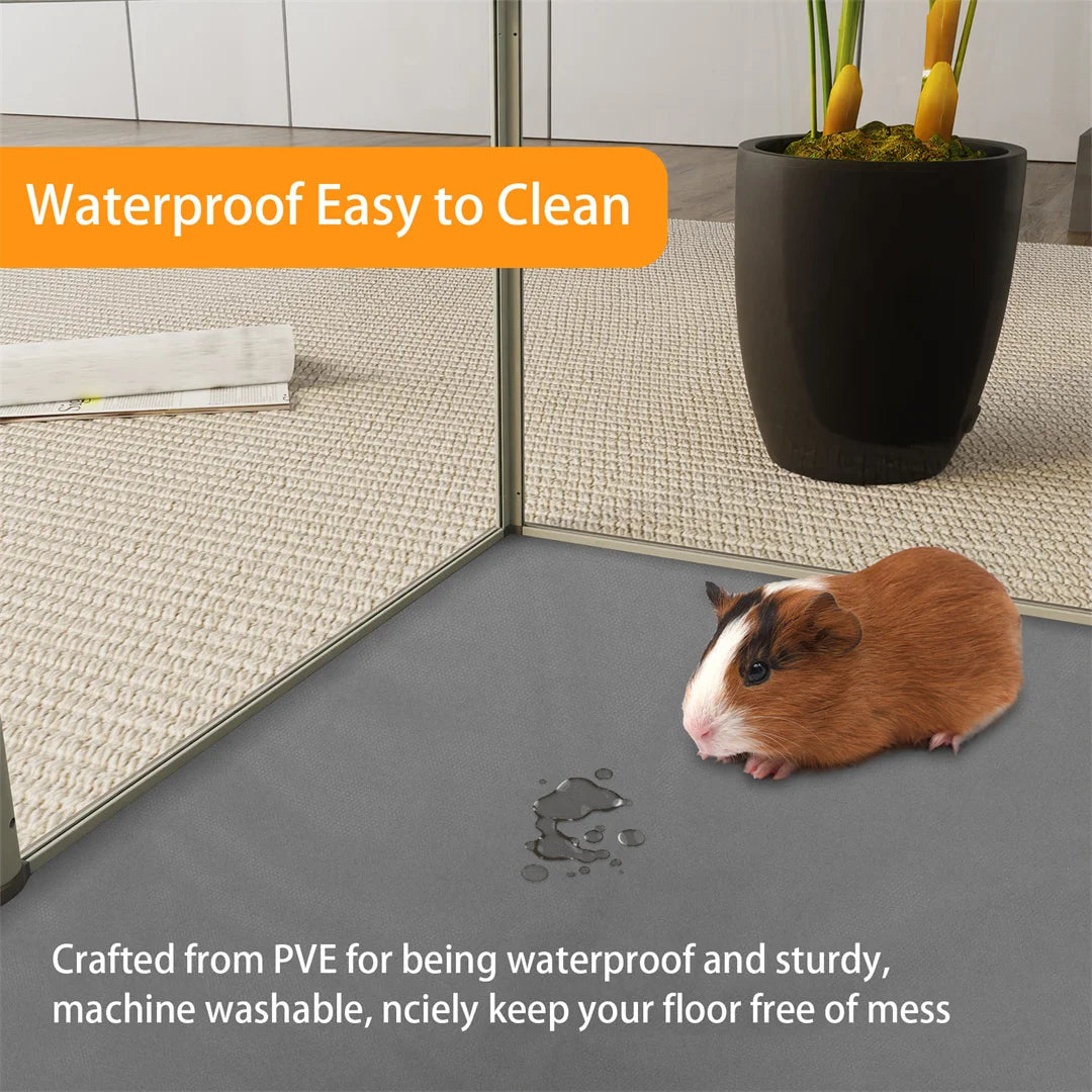 Unique Clear Acrylic Dog Playpen with Waterproof Floor Pad