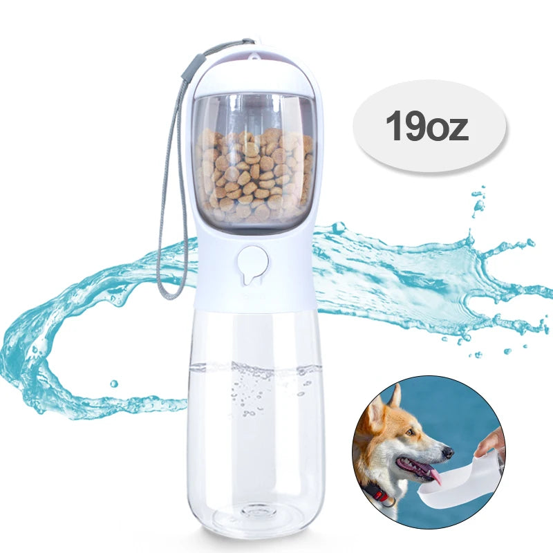 2 in 1 Portable Pet Dog Water and Food Bottle