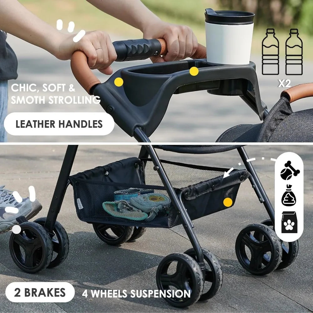 3 in 1 Folding Dog Stroller