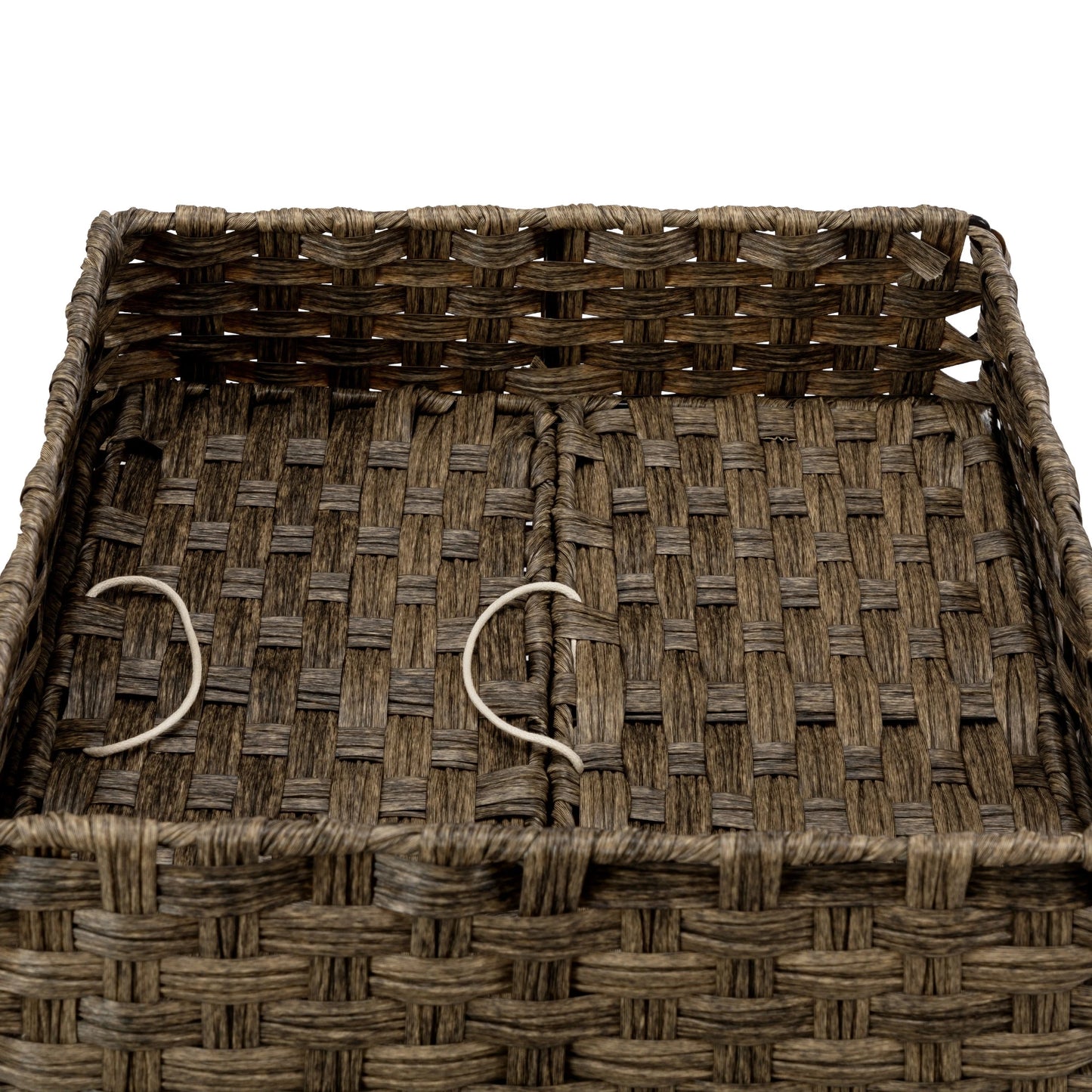 Woven Rattan Cat Litter Box Enclosure Furniture