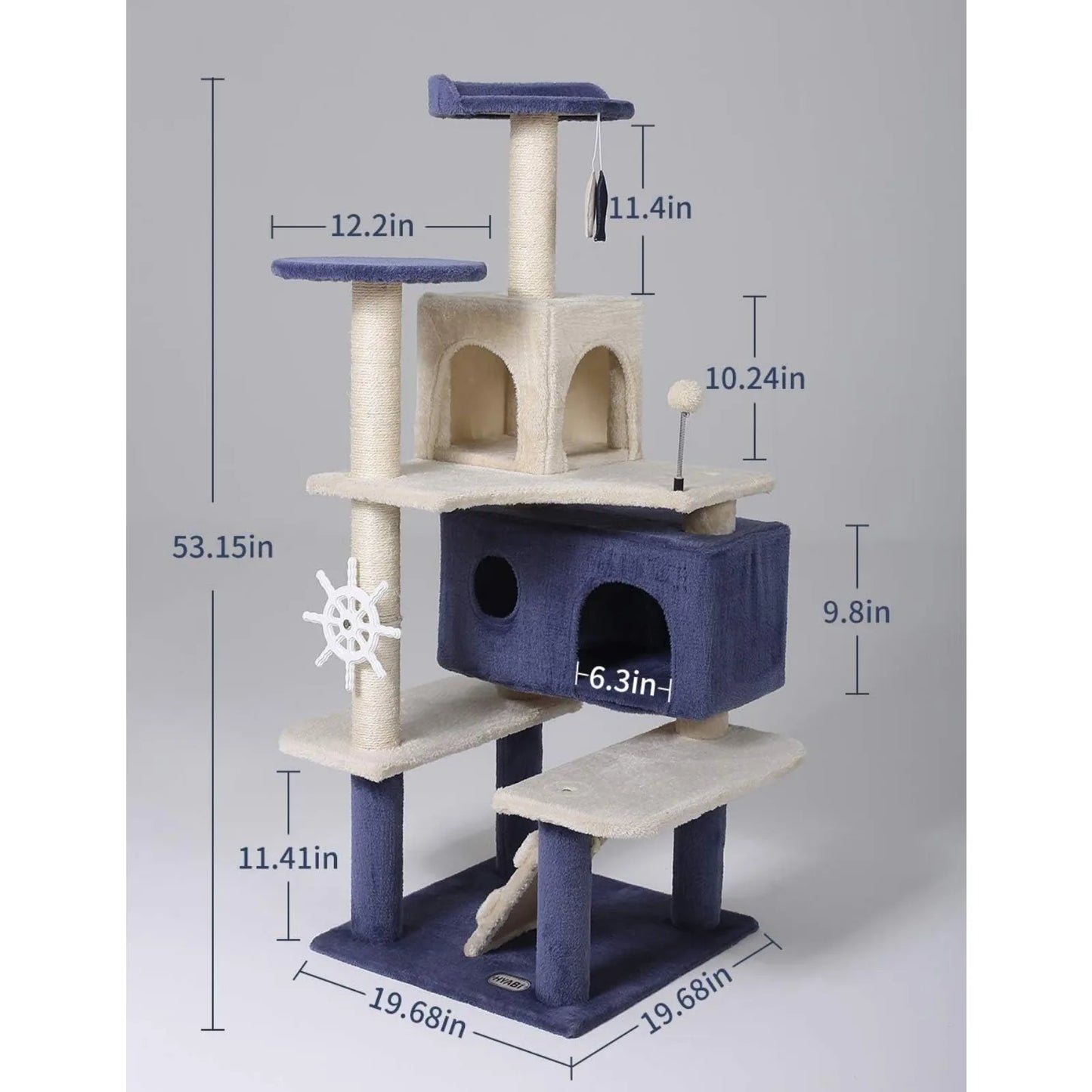 Novelty House Seagull Collapsible Cat Tree Tower Condo