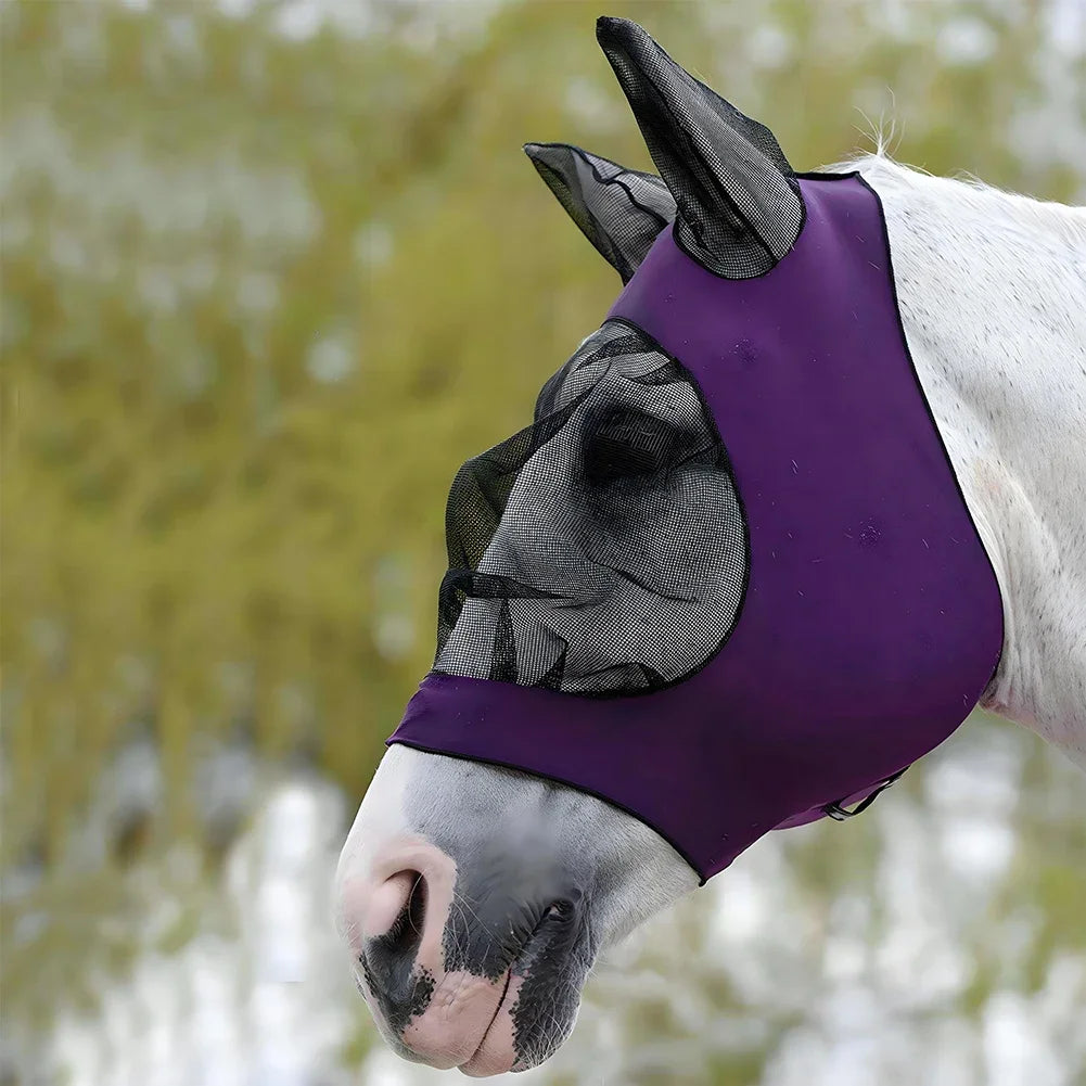 Multicolor Horse Masks Anti-Fly Breathable