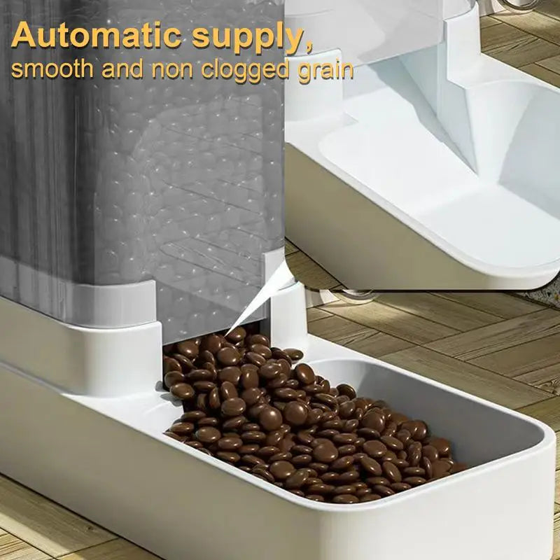 Dog And Cat Automatic Feeding Water Bowl