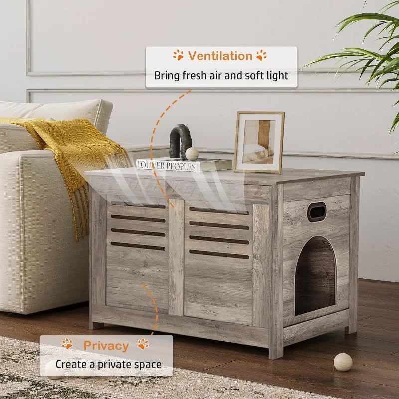 Litter Box Furniture, Entrance Can Be on Left/Right Side