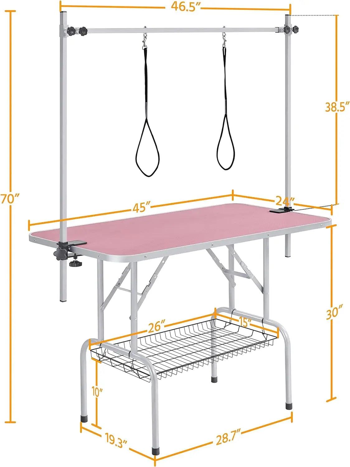 46'' Pet Grooming Table for Large Dogs