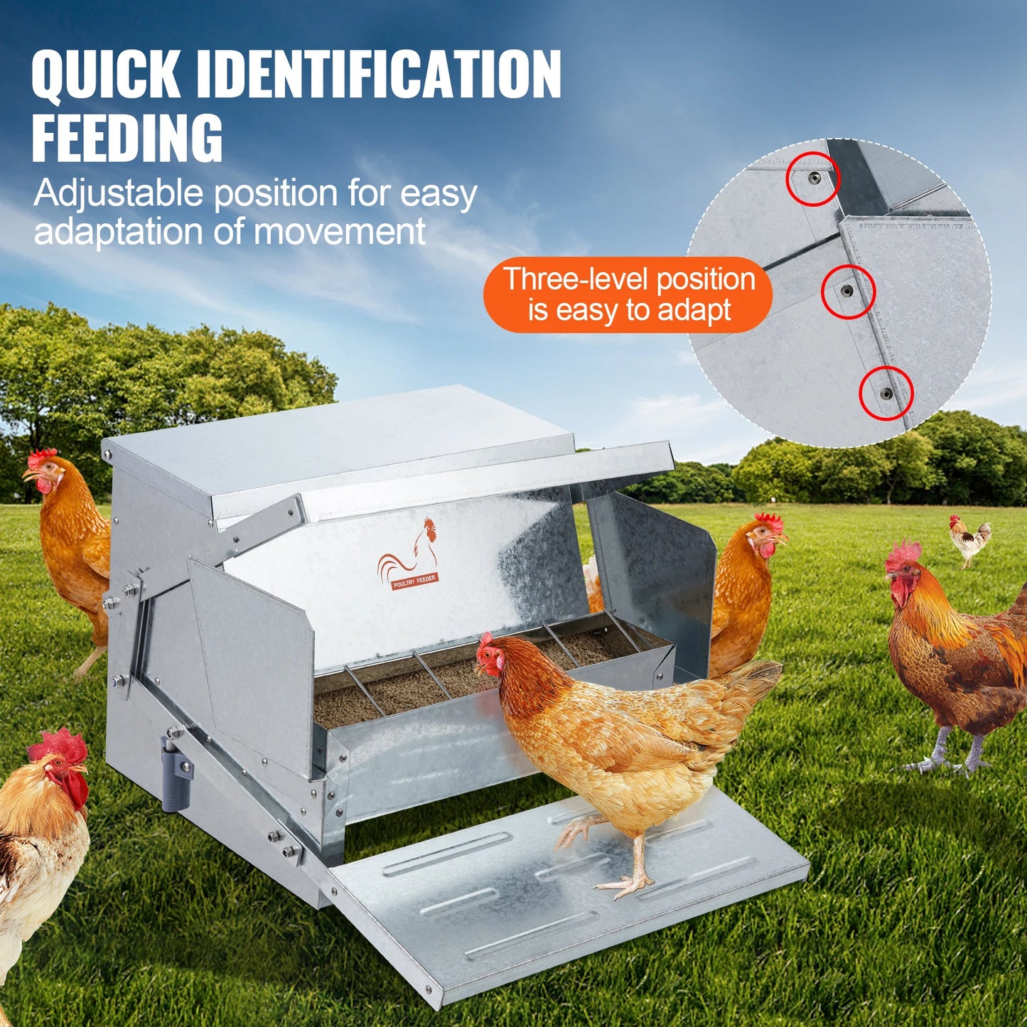 Automatic Chicken Feeder 25 lbs Capacity