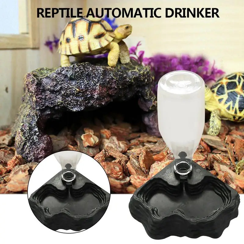 Pet Reptiles Turtles Water Dispenser Drinking Fountain