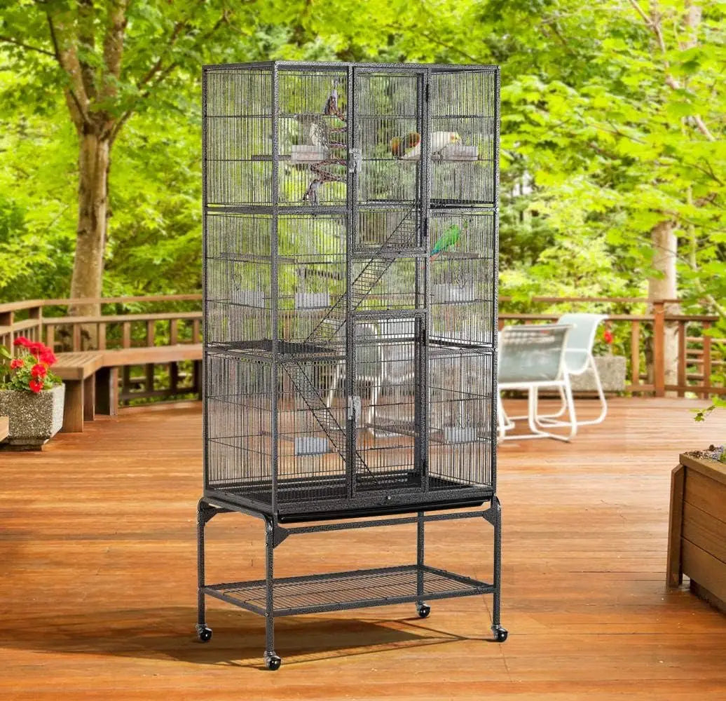 69-Inch Extra Large Metal Bird Cage, Parrot Cage