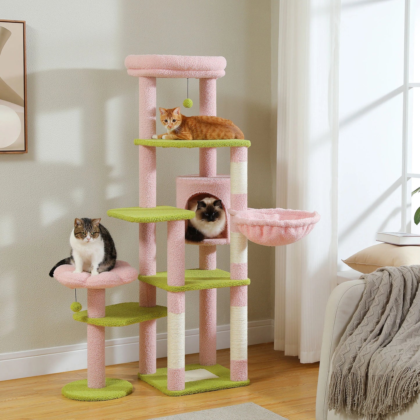 Multi-Level Cat Tower for Indoor Cats