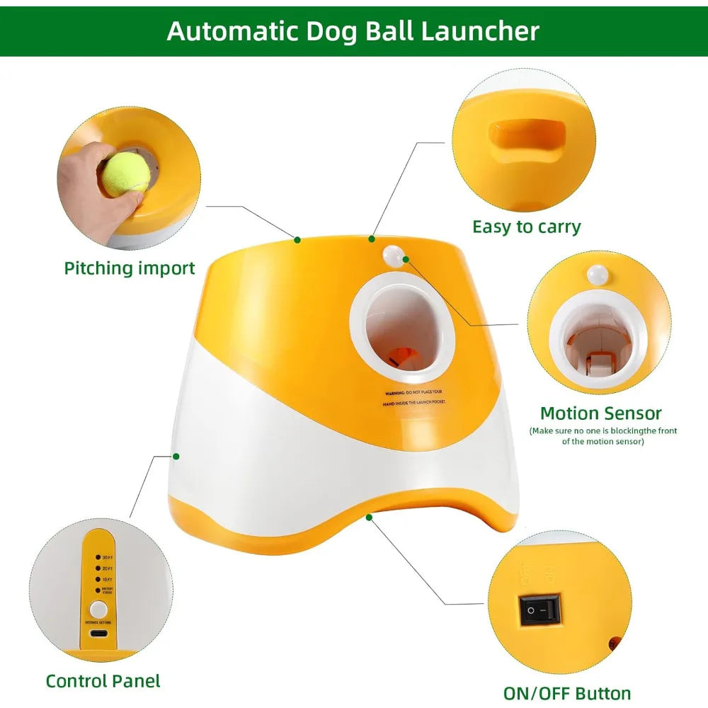 Dog Launcher with 12Tennis Balls