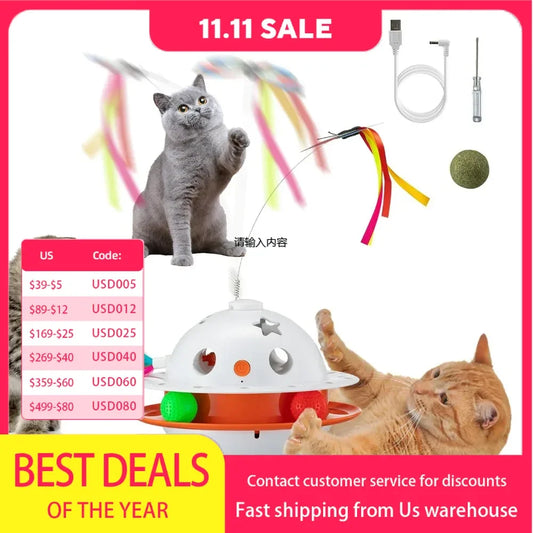 Automatic Interactive Cat Toy