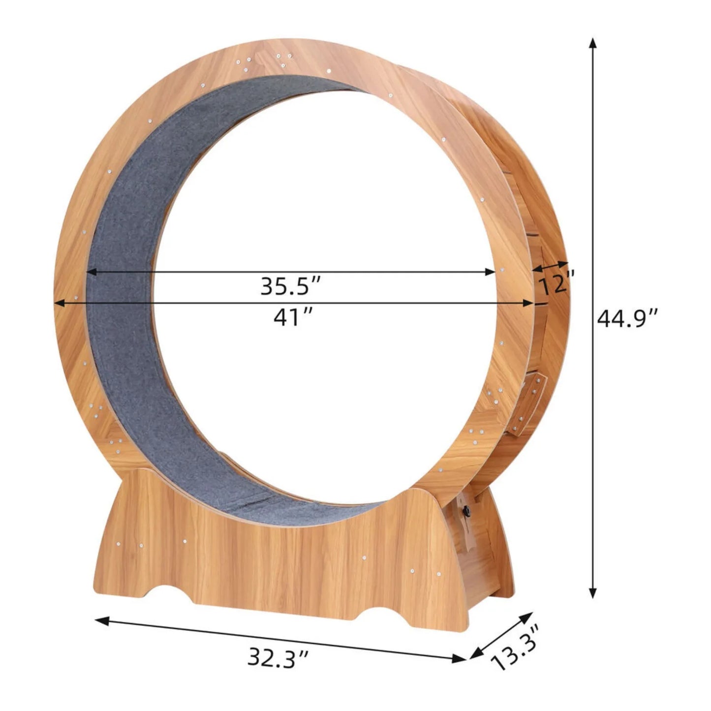 Wooden, Large Cat Exercise Wheel