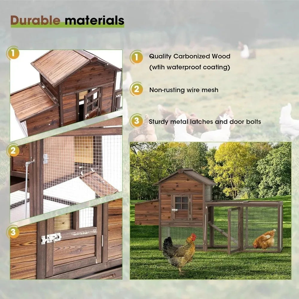 Outdoor Chicken Coop, Waterproof Poultry Cage