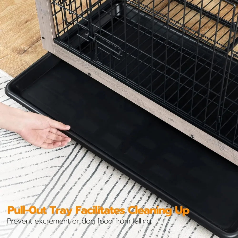 Dog Crate Furniture, 32.5" Medium Indoor Dog Kennel