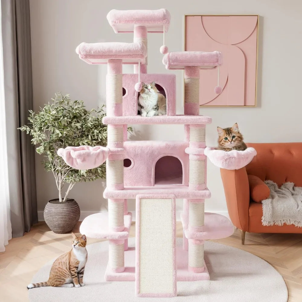 68 Inches Multi-Level Large Tree for Large Cats