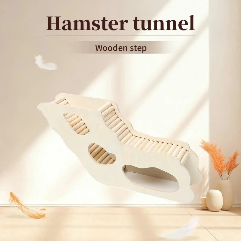 Wooden Hamster Under-ground Hiding Tunnel