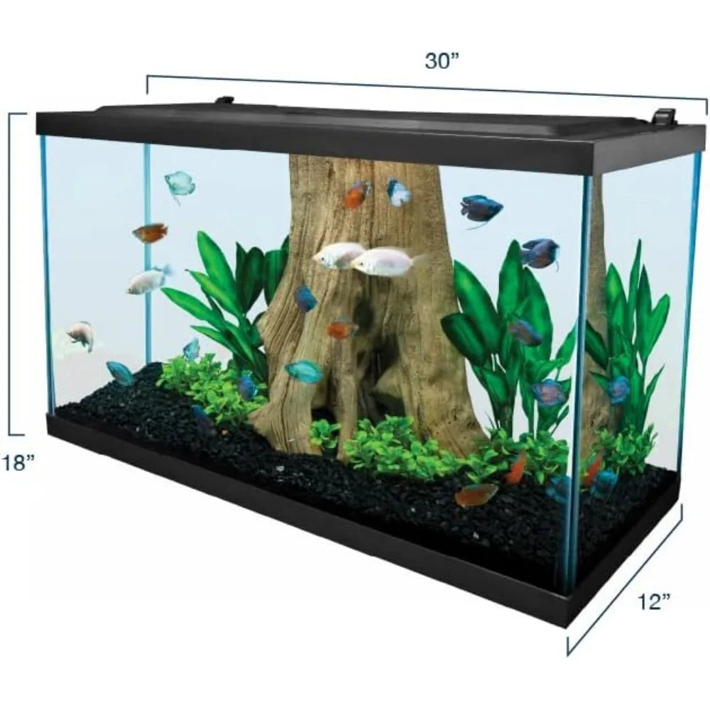 Aquarium Complete LED Lighting Fishbowl,10 Gallons