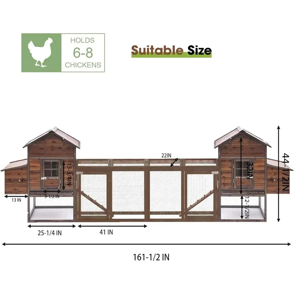 Outdoor Chicken Coop, Waterproof Poultry Cage